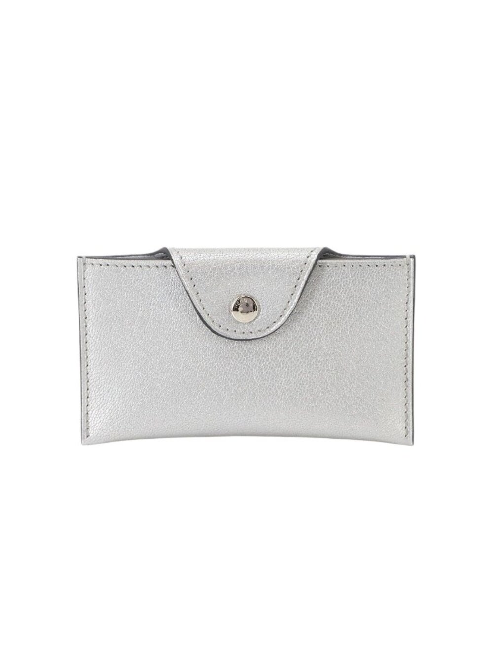 Hermes Iliade Card Case Chevre Argent Silver
